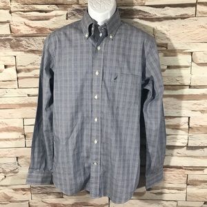 Nautica Blue Shirt Sz M (Y31)